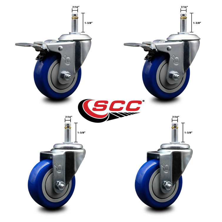 Service Caster 4 Piece Poly Caster Set Wayfair